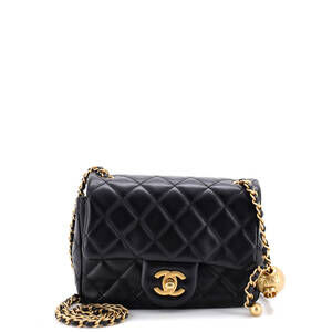 Chanel Mini Pearl Crush Square Flap Bag Quilted Lambskin